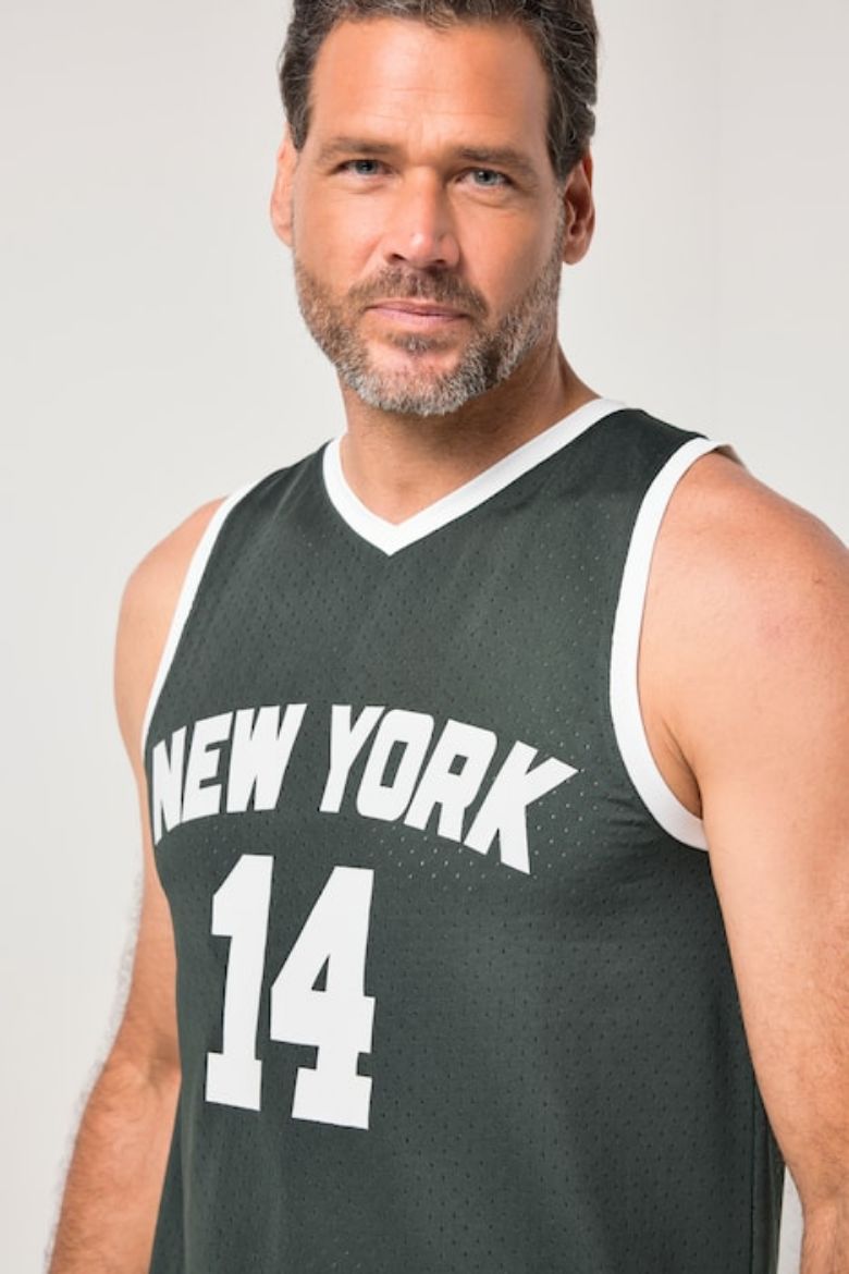 Plus size veliki brojevi Majica bez rukava za sport s natpisom za punije