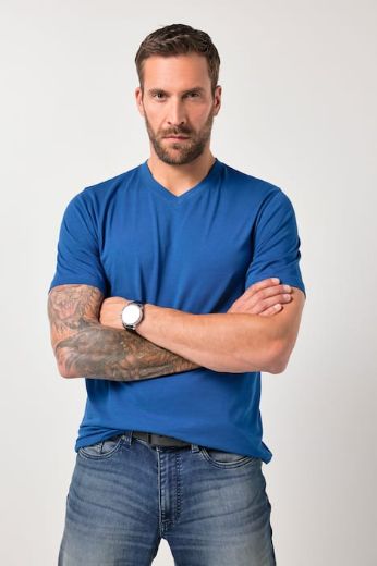 Plus size veliki brojevi Majica Basic V ovratnik za punije