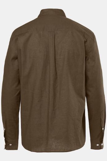 Plus size veliki brojevi Košulja lanena dugih rukava za punije