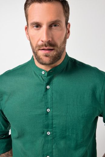 Plus size veliki brojevi Košulja lanena za punije