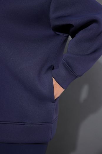 Plus size veliki brojevi Majica dugih rukava s patentnim zatvaračem i kapuljačom za punije