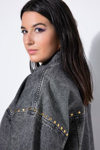 Plus size veliki brojevi Košulja traper šireg kroja za punije