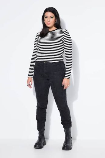 Plus size veliki brojevi Traperice širokih nogavica za punije