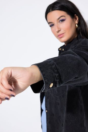 Plus size veliki brojevi Košulja dugih rukava šireg kroja za punije