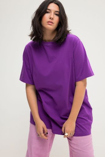 Plus size veliki brojevi Majica dugi model kratkih rukava za punije