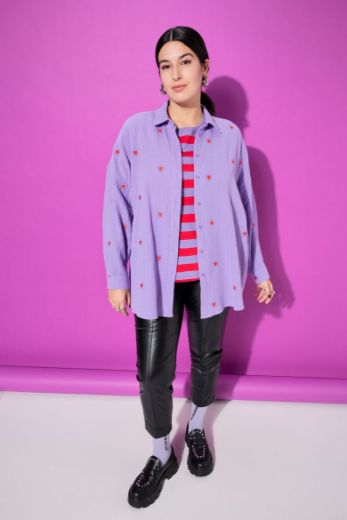 Plus size veliki brojevi Košulja šireg kroja s motivom srca za punije