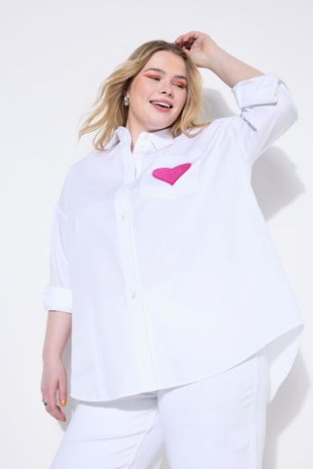 Plus size veliki brojevi Košulja dugih rukava šireg kroja za punije