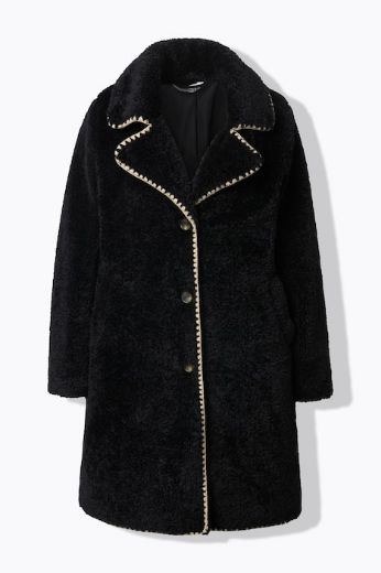 Plus size veliki brojevi Kaput od flisa A kroja za punije