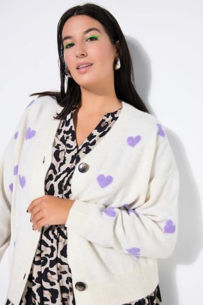 Veliki brojevi Kardigan na kopčanje moda za punije