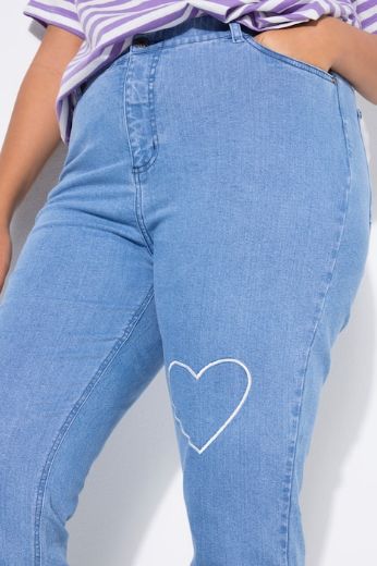 Plus size veliki brojevi Traperice širokih nogavica za punije