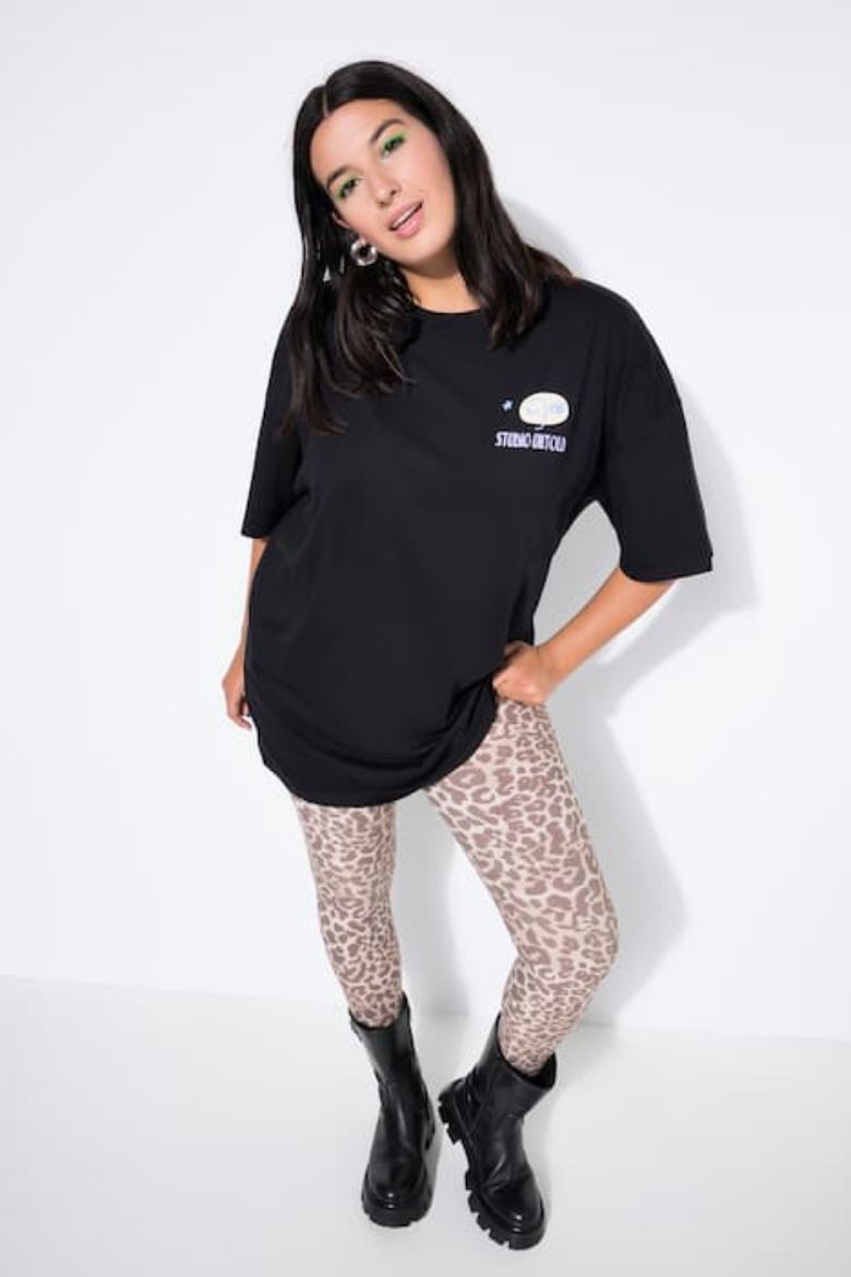 Plus size veliki brojevi Majica kratkih rukava šireg kroja za punije