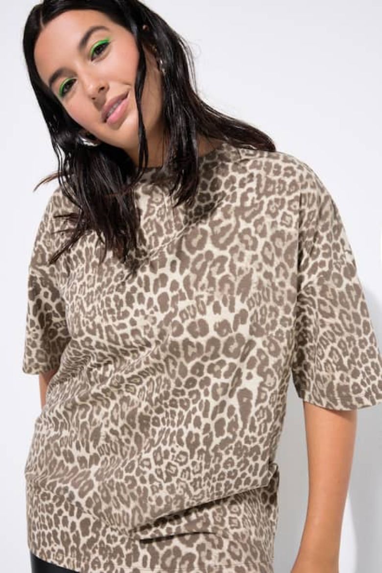 Plus size veliki brojevi Majica kratkih rukava šireg kroja za punije