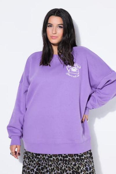 Veliki brojevi Majica dugih rukava šireg kroja moda za punije