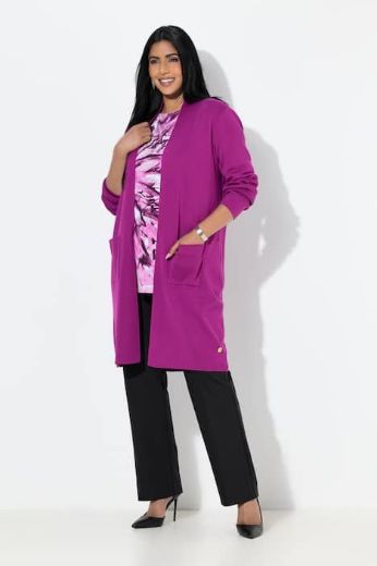 Plus size veliki brojevi Kardigan dugi model s džepovima za punije