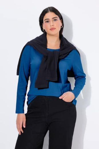 Plus size veliki brojevi Majica dugi rukavi okrugli izrez za punije