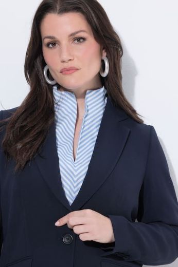 Plus size veliki brojevi Sako s kosim džepovima za punije