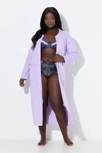 Plus size veliki brojevi Bademantil s džepovima za punije