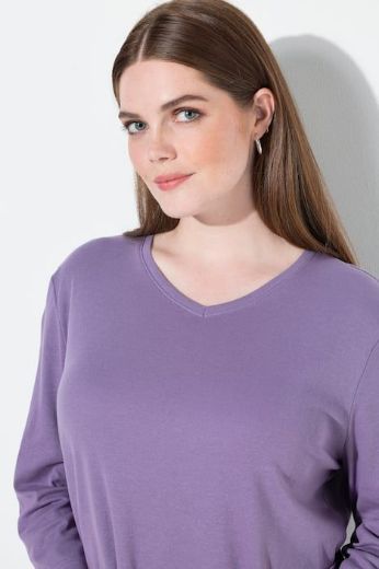 Plus size veliki brojevi Majica V ovratnika 3/4 rukava za punije
