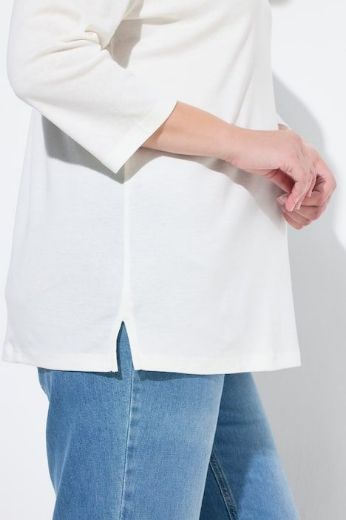 Plus size veliki brojevi Majica V ovratnika 3/4 rukava za punije