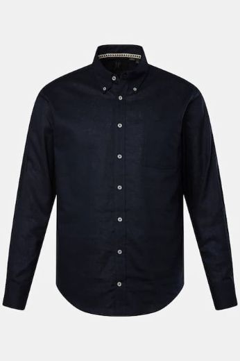 Plus size veliki brojevi Košulja lanena dugih rukava za punije