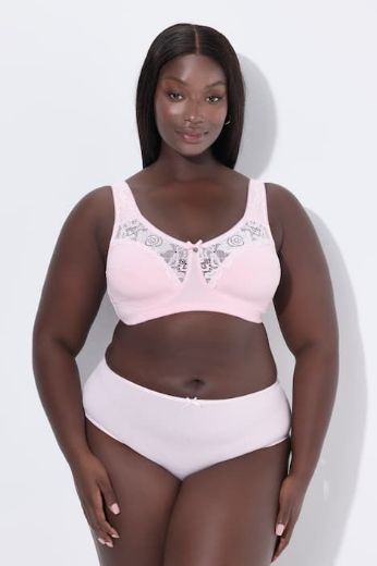 Plus size veliki brojevi Grudnjak sa širim naramenicama s dodatkom ukrasne čipke za punije