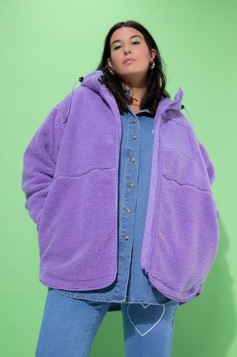 Plus size veliki brojevi Jakna Tedy kraćeg kroja za punije