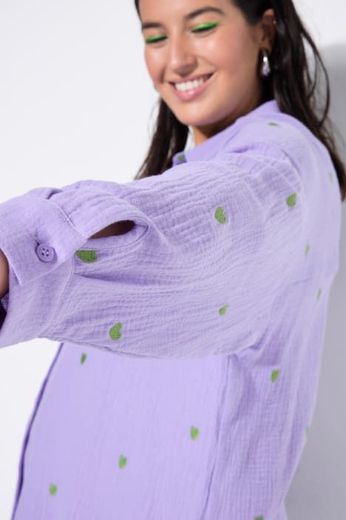 Plus size veliki brojevi Košulja šireg kroja s motivom srca za punije