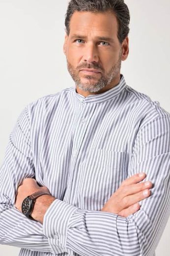 Plus size veliki brojevi Košuljja na pruge dugih rukava za punije