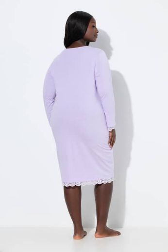 Plus size veliki brojevi Spavaćica s dodatkom ukrasne čipke na oobrubima za punije