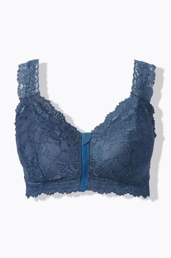 Plus size veliki brojevi Grudnjak na prednje kopčanje s patentnim zatvaračem za punije