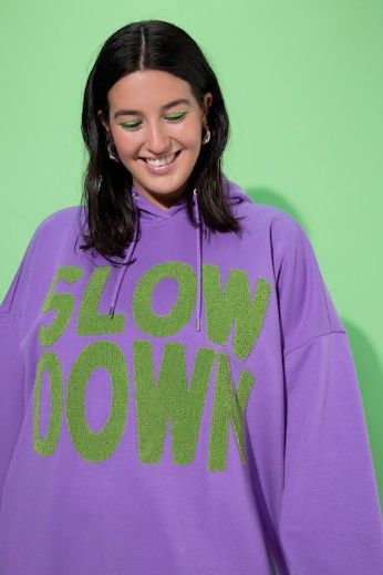 Plus size veliki brojevi Majica dugih rukava s natpisom za punije