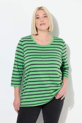 Plus size veliki brojevi Majica 3/4 rukava A kroja za punije