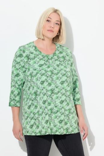 Plus size veliki brojevi Majica 3/4 rukava okruglog ovratnika za punije