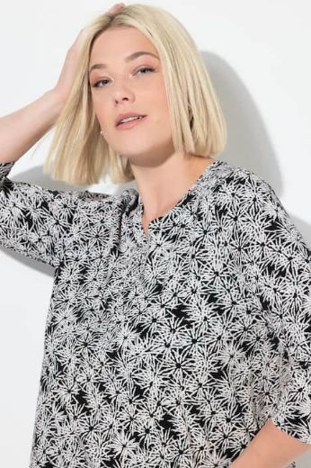 Plus size veliki brojevi Majica 3/4 rukava okruglog ovratnika za punije