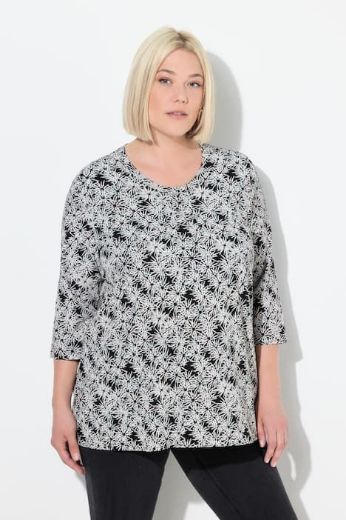 Plus size veliki brojevi Majica 3/4 rukava okruglog ovratnika za punije