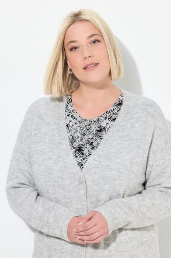 Plus size veliki brojevi Kardigan na kopčanje za punije