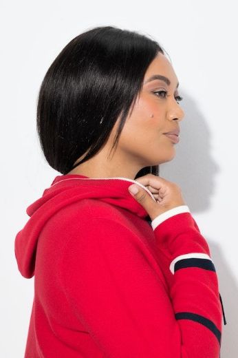 Plus size veliki brojevi Pulover dugih rukava na pruge za punije