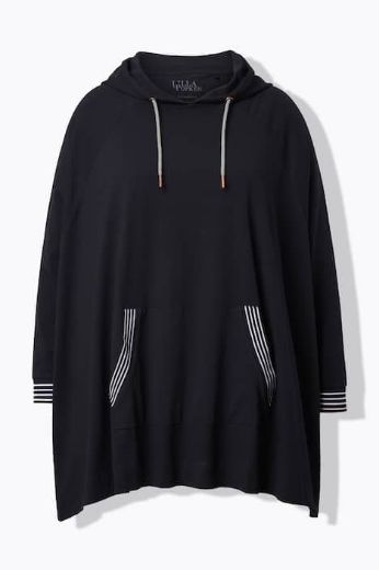 Plus size veliki brojevi Pončo s kapuljačom za punije