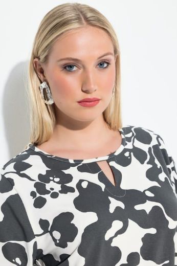 Plus size veliki brojevi Majica dugih rukava s apstraktnim printom za punije