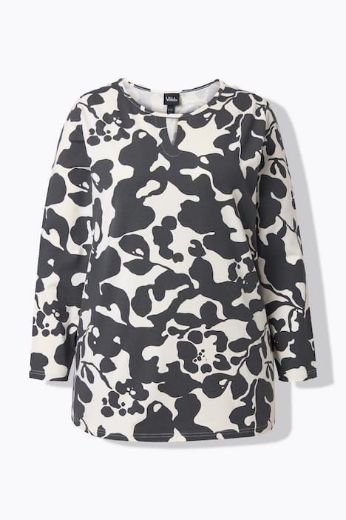 Plus size veliki brojevi Majica dugih rukava s apstraktnim printom za punije