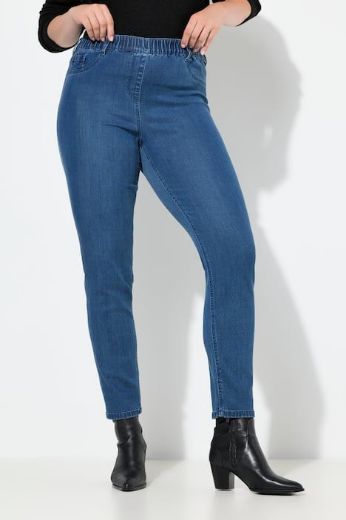 Plus size veliki brojevi Hlače traper s pet džepova za punije