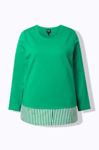 Plus size veliki brojevi Majica dugih rukava okruglog ovratnika za punije