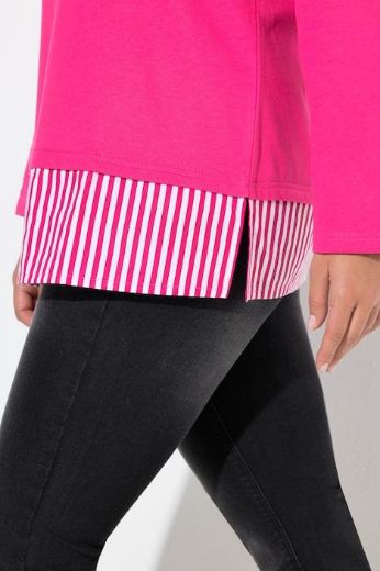 Plus size veliki brojevi Majica dugih rukava okruglog ovratnika za punije