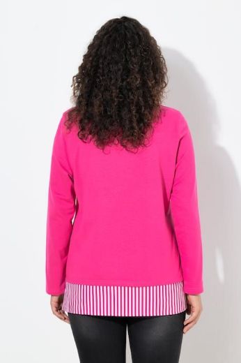 Plus size veliki brojevi Majica dugih rukava okruglog ovratnika za punije