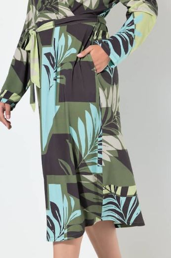 Plus size veliki brojevi Haljina midi dugih rukava za punije