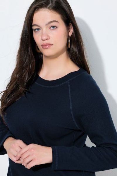 Veliki brojevi Majica dugih rukava dužeg kroja moda za punije