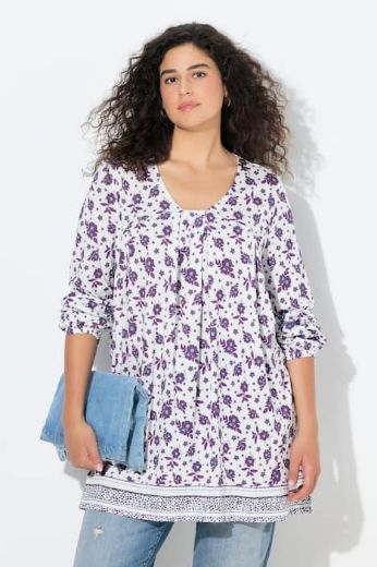 Plus size veliki brojevi Tunika dugih rukava A kroja za punije