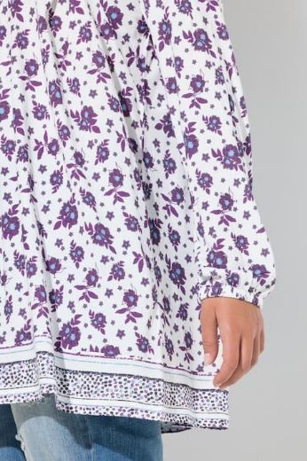 Plus size veliki brojevi Tunika dugih rukava A kroja za punije