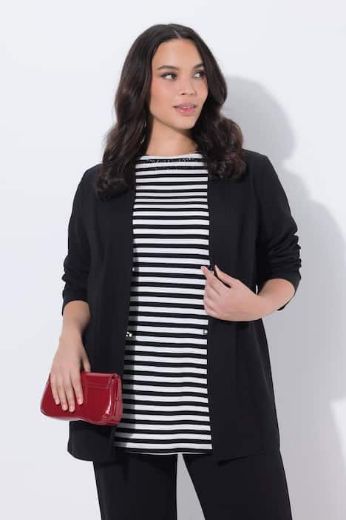 Plus size veliki brojevi Jakna lagana otvorenog kroja za punije