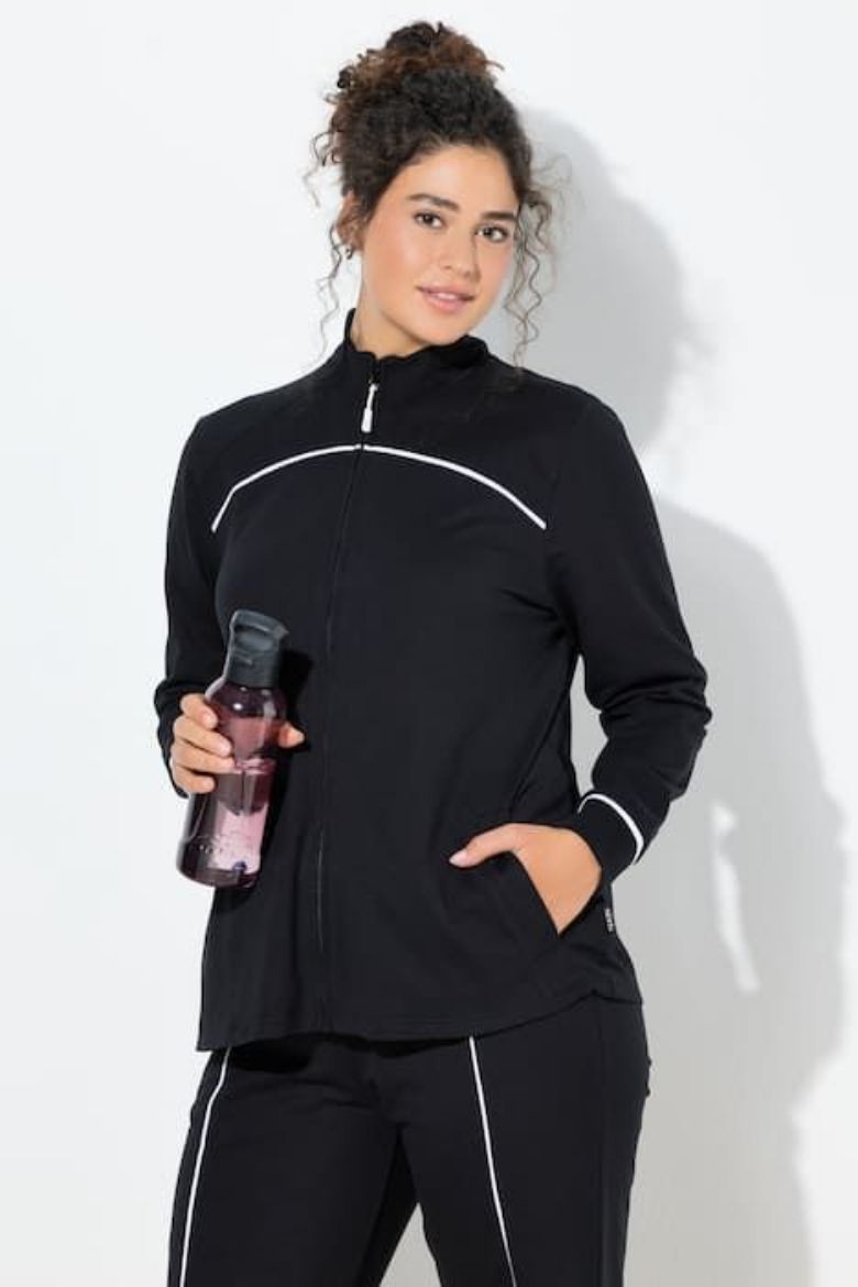 Plus size veliki brojevi Trenirka gornji dio s patentnim zatvaračem za punije